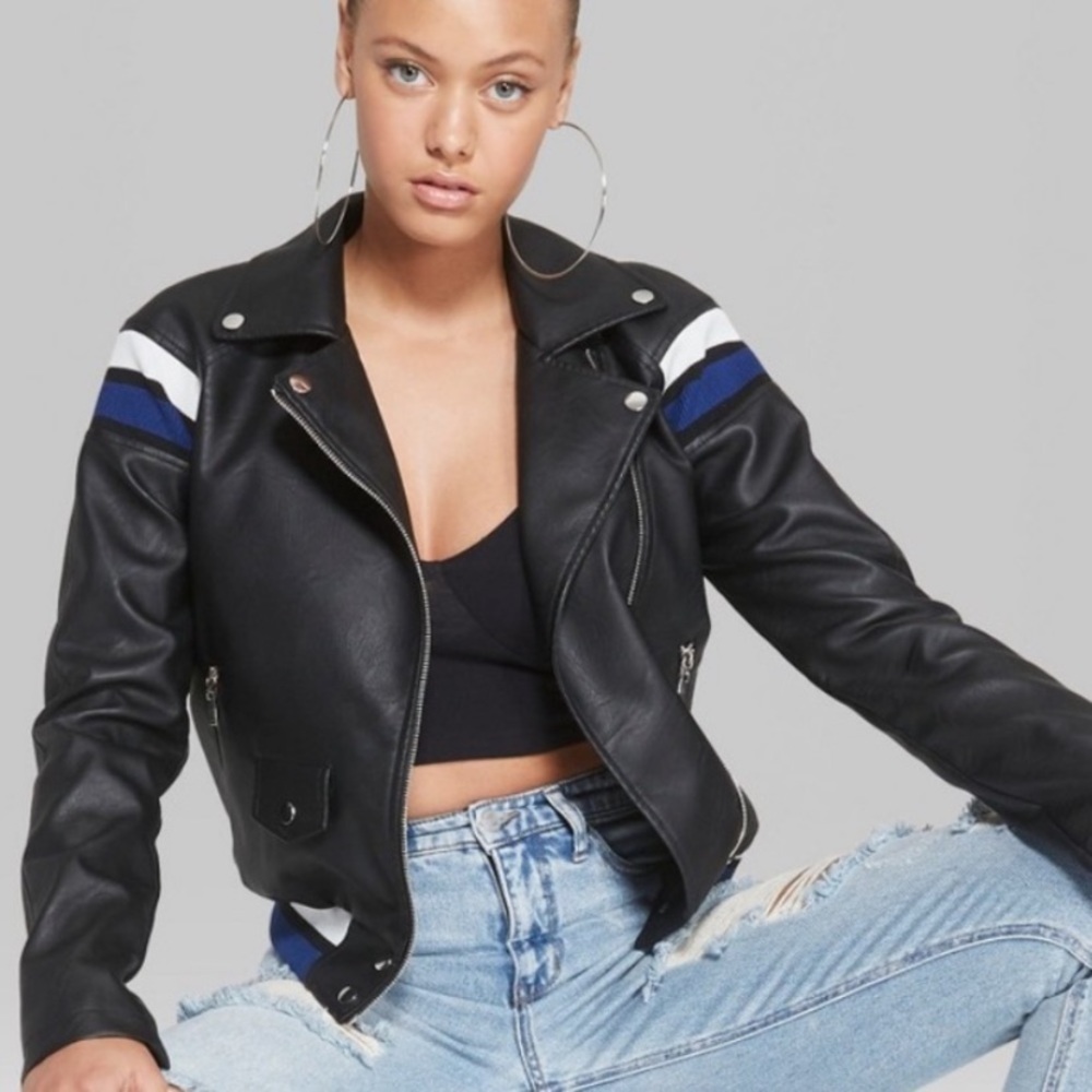 Wild Fable faux moto jacket size XS